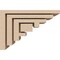 Ekena Millwork 2"W x 6"D x 4"H Classic Landon Rough Cedar Woodgrain TimberThane Corbel, Primed Tan CORUR02X06X04LANRCPR - alternate 4